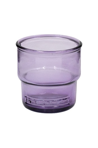 San Miguel Ribbed Su Bardağı Mor 300 Cc Çok Renkli