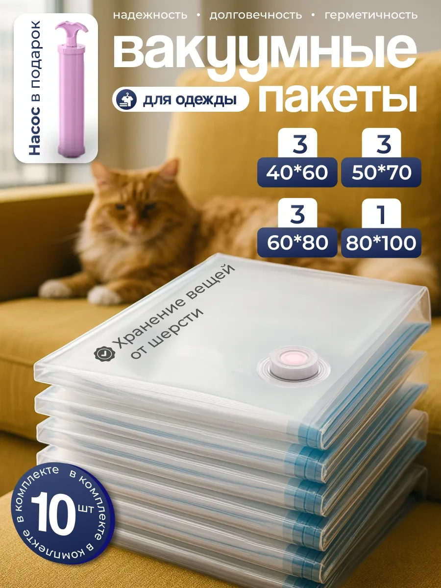 Techhouse Kıyafetler Ve Eşyalar İçin Vakumlu Torbalar 10 Adet 116833800