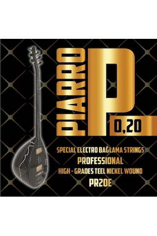 Piarro PR20E Elektro Bağlama Teli Takımı ( Topuzlu )