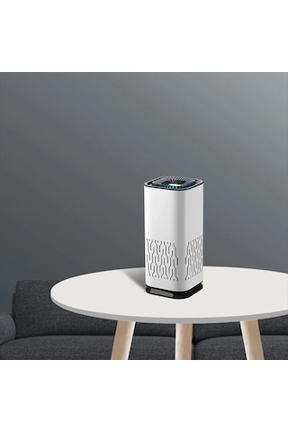 Ally K2 Araç İçm Mini Hava Temizleyici Araba Ev Ofis Taşınabilir Air Purifier- 5775 Siyah Orkide