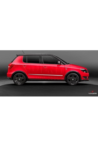 S-Dizayn  Skoda Fabia Kapı Koruma Çıtası Krom 2013 Üzeri