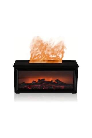 Techbloom 2025 Yükseltme 3d Alev Şömine Aroma Difüzör Black Uzaktan Kumandalı 6 8 10 Saat Zaman Ayarlı Nemlendirici Ev Ofis Yoga Salonu Spor Salonu Ahşap