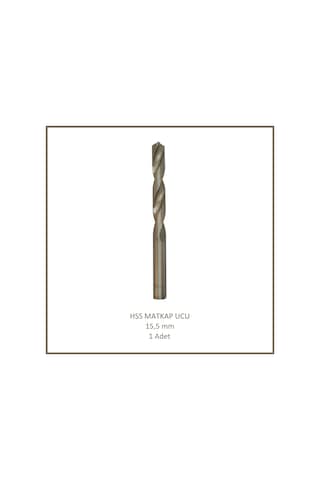 Hss Matkap Ucu 15,5 Mm, Metal, Ahşap, Plastik İçin 1 Adet