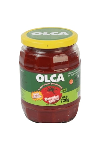 Olca Tuzlu Domates Salçası Cam 720 G Olca Tuzlu Domates Salçası Cam 720 G