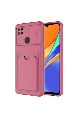 Xiaomi Redmi 9c Kılıf Zore Kartix Kapak Koyu Mor