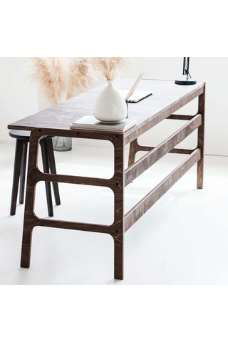 Woodesk Rustico Ahşap Çalışma Masası, Ceviz Renk Cpt4630-180 Ceviz