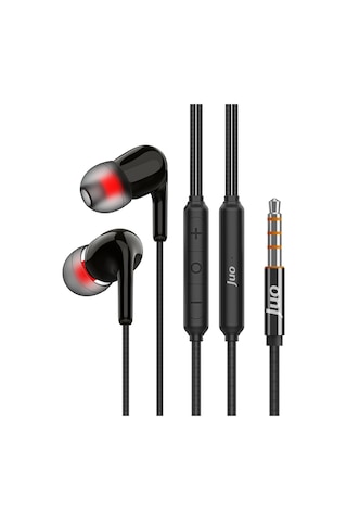 Juo 3.5mm Jack Girişli Mikrofonlu Kablolu Kulak İçi Kulaklık -