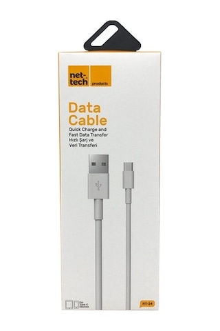 Nettech NT-24 Plastik 100 CM Type-C Data Kablo