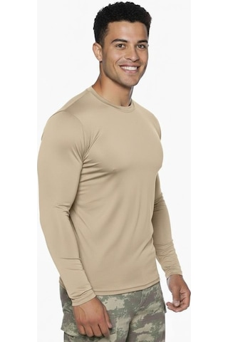 Astrid T Özel Üretim İçlik Seçeneği Hava Alan Ter Tutmayan Single Sword Uzun Kol Microfiber T-shirt - Tişört Diğer