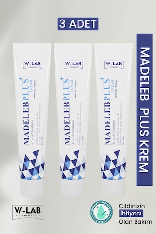 W-Lab Cosmetics Madeleb Plus Krem 3 Lü Paket