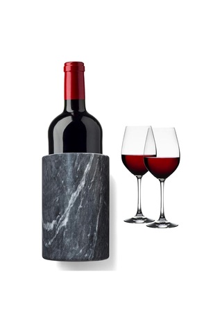 Marble Wine Chiller And Utensil Holder, Black - Fox Run 8649 Marble Utensil Holder, Black