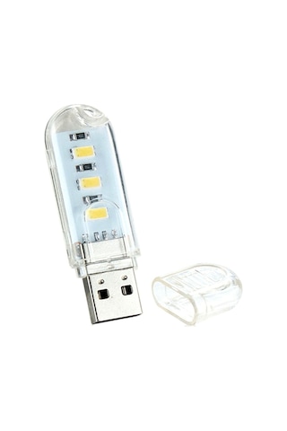 3 LED Beyaz Işık Taşınabilir Mini USB Led Lamba 5730 SMD St Kamp Beyaz