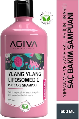 Ylang Ylang&lipozomed C Yıpranmış Ve Zayıf Saçlar İçin Onarıcı Şampuan 500ml-vegan Tüm Saç Tipleri