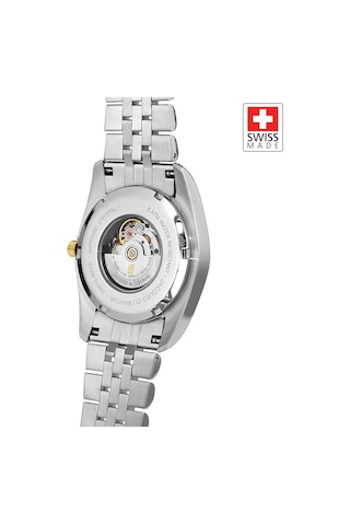 Inspıratıon Jwl04101 Sellita Sw100, 25 Jewels Otomatik Mekanizmalı, Swiss Made Kadın Kol Saati Gold - Gümüş