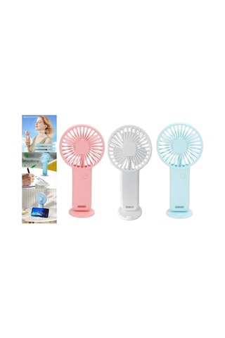 3 Adet Mini Fan,telefon Tutucu,portatif El Vantilatörü Asorti 9,3x19cm