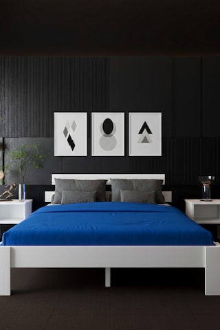 Lotus Çift Kişilik Mdf Karyola Ve 2 Komodinli Set