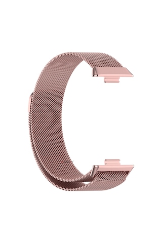 Huawei Watch Fit 3 Uyumlu Paslanmaz Hasır Örgü Metal Milano Kordon Strap