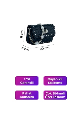 Kriste Bell Kadın Çanta Siyah 26409 Siyah