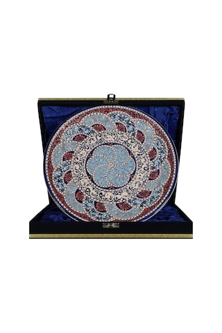 E38 El İşçiliği Çini Tabak 25 Cm - 6674