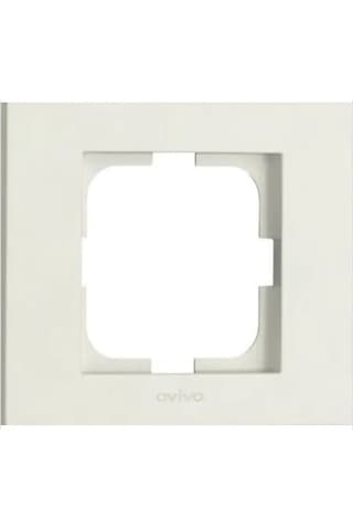 Ovivo Grano Çerçeveli Topraklı Çerçeveli Priz Beyaz