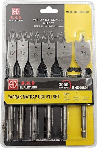 Fixonic B.h.d Bhd000801 6'lı Yaprak Matkap Ucu Seti 12-16-18-20-22-24mm