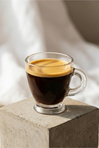Lav Roma Cam Espresso Fincanı 6 Kişilik 95 ml Kulplu (Türk Kahvesi Fincanı )