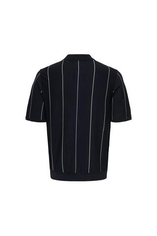 Only & Sons Erkek Yarım Fermuarlı Kısa Kollu Lacivert Kazak - 22037067 Lacivert