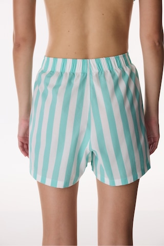 Penti Mint Yeşili Hailey Pamuklu Çizgili Şort Pijama Altı