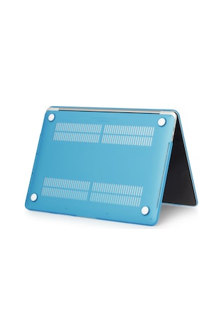 Arabulalaca Apple Uyumlu MacBook Air 13" A1932 Mat Doku Hardcase Kılıf Turkuaz