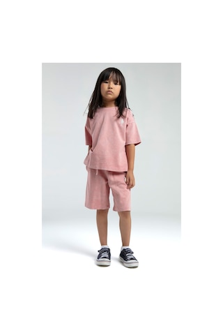 U.S. Polo Assn. Kız Çocuk Pembe Bermuda Takım Us2089 Pembe