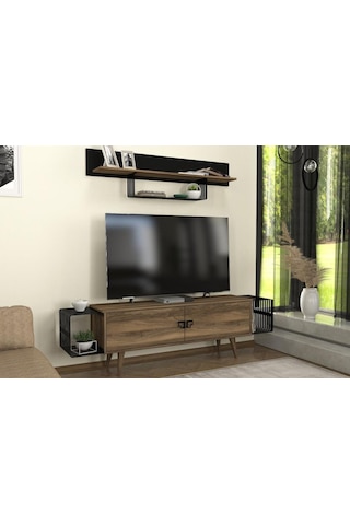 Dekorister Oltre Tv Ünitesi Ceviz - Siyah