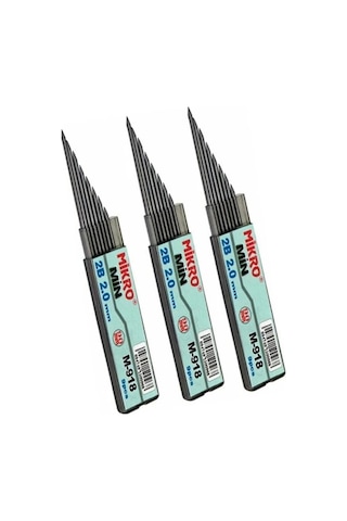 Versatil Kalem 2.0 MM Kalın Uçlu Yeşil ve Yedek Kalın Uç 2.0 MM Siyah 3 Adet