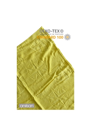 Plaj Havlusu %100 Pamuk 75x150 Desenli Sarı Sarı