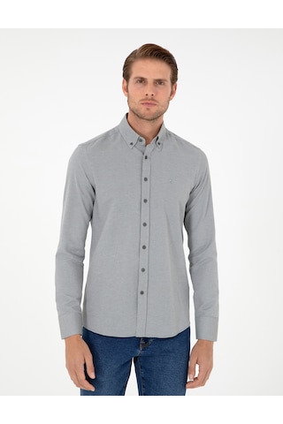 Pierre Cardin Desenli Erkek Gömlek - Haki 50297998-VR027