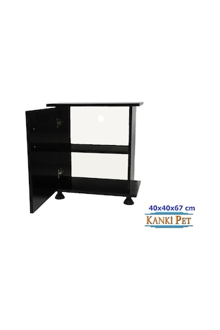 Kanki Pet 40 CM Mdf Akvaryum Sehpa Siyah 40 x 40 x 67 CM