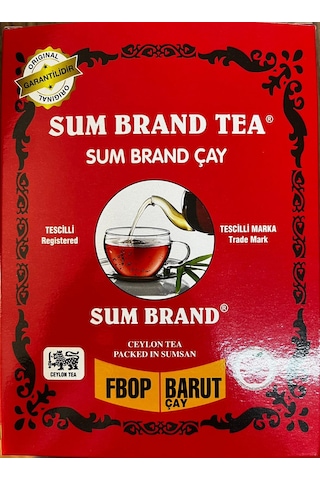 Sum Brand Barut Siyah İthal Çay Kutu 400 G