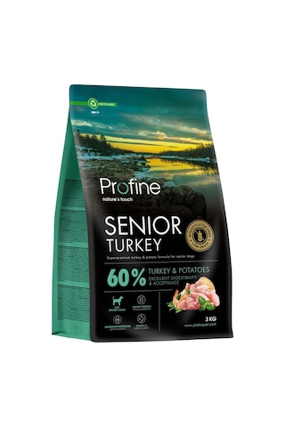 Profine Gluten Free Senior Glutensiz Hindi Etli Yaşlı Köpek Maması 3 KG