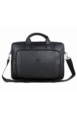 Siyah Renk Evrak Ve Laptop Çantası 15,6 İnç Unisex Siyah
