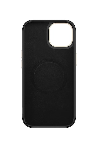 Apple Uyumlu iPhone 15 Kılıf M-safe Şarj Özellikli Karbon Fiber Görünümlü Uzrm Antina Kapak - Siyah-yeşil Siyah-yeşil