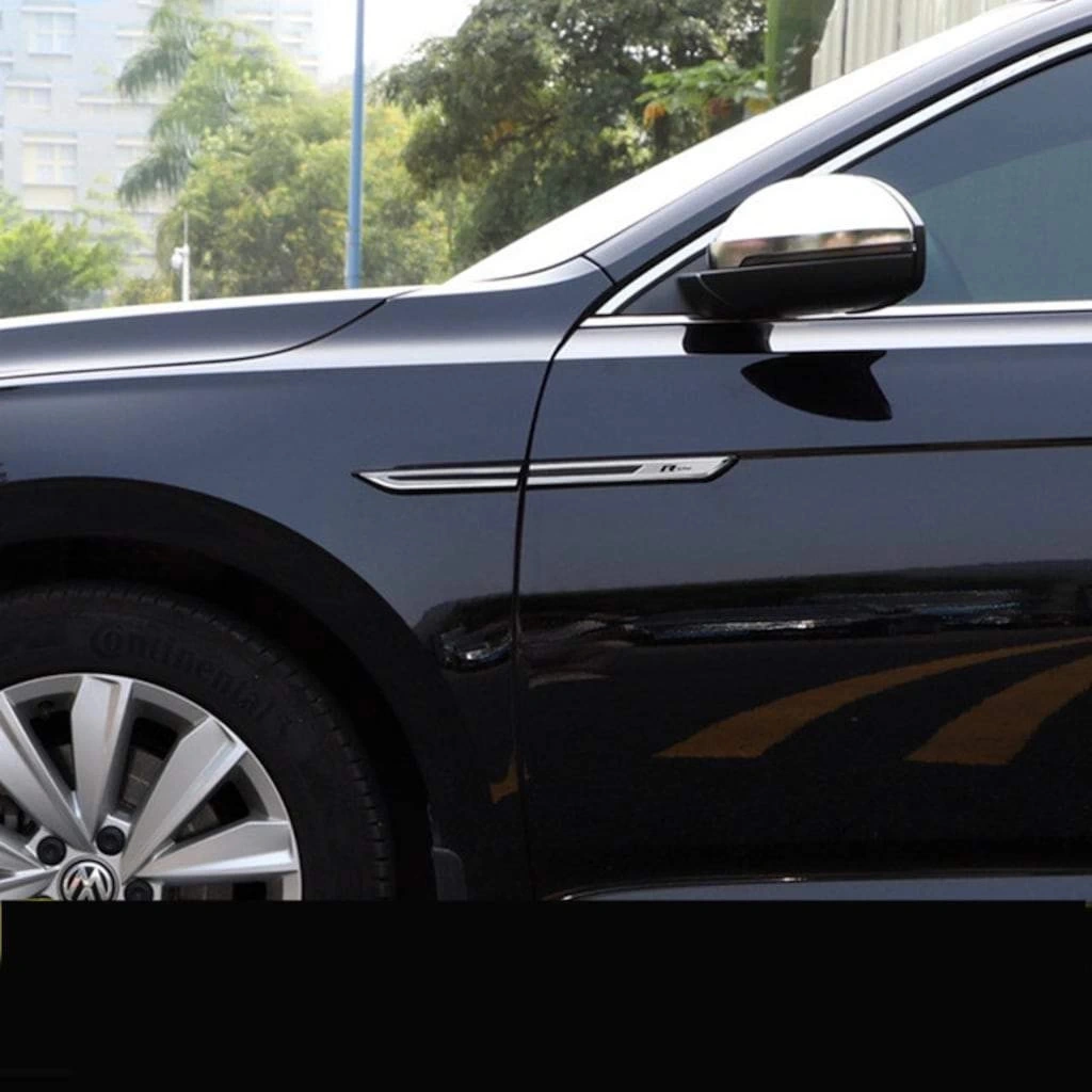 Volkswagen Passat R-line 4parça Siyah Çamurluk Arması Venti -metal Ve Nikelaj Kaplamalı A+ Ürün