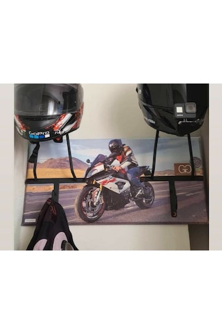 Motorcu Kask Askısı, Kişiye Özel Baskı V2