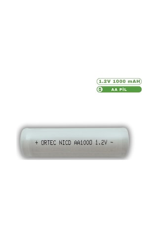 Ortec 1.2v Ni-cd 1000Mah AA Şarj Edilebilir Kalem Pil
