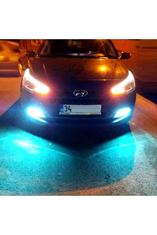 Hyundai İ20 Buz Mavisi Led Xenon Sis Farı Ampulü H8 8000k
