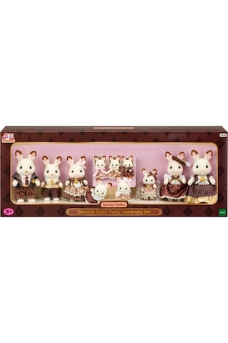 5848 Sylvanian Families Çikolata Kulaklı Tavşan Ailesi Yıldönümü Seti +3 Yaş