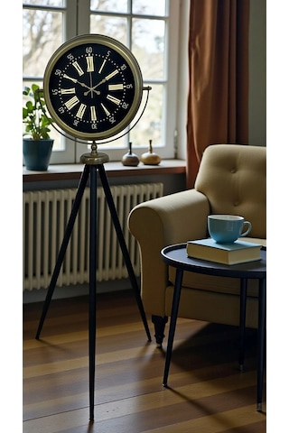 Eskitme İhtişam Tripod Ayaklı Saat Çok Renkli