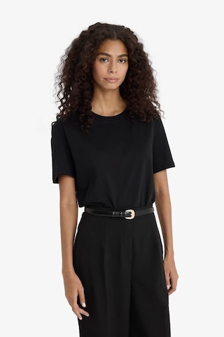 Defacto %100 Pamuk Basic Siyah Kadın T-shirt W9584az/bk81 Siyah