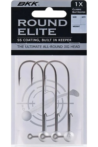 Bkk Round Elite-classic Bait Keeper 3 Adet Jig Head 1 No / 7 Gr