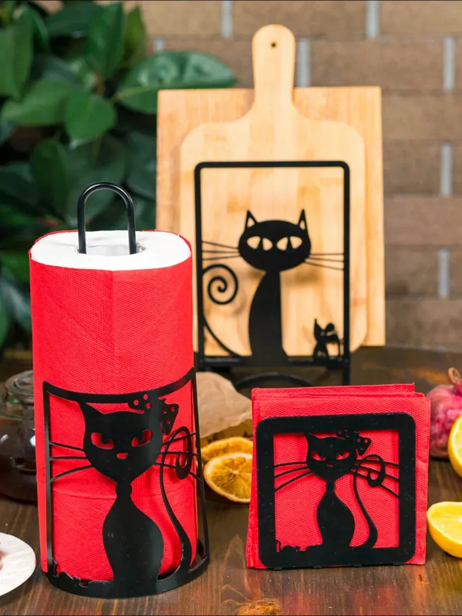 Hıtsad Kağıt Havlu Tutucu 300-005 Kedi 162255215 Siyah