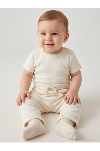 Pierre Cardin Kemerli Retro Toyz 3-12 Ay Tek Alt Bebe - Ekru