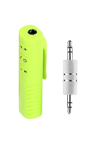 Supermarket1 Kablosuz Bluetooth 3.5mm Araç Müzik Alıcısı - Yeşil, Hd Ses İçin